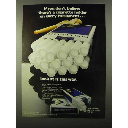 1971 Parliament Cigarettes Ad - If You Don't Believe