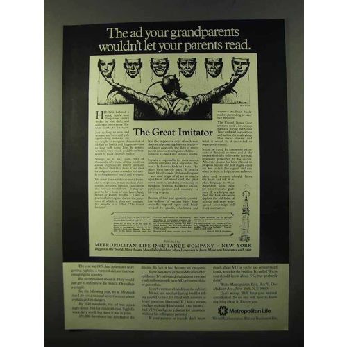 1971 Metropolitan Life Insurance Ad - Your Grandparents