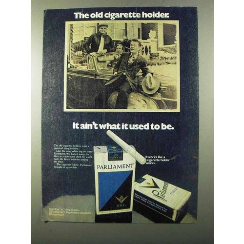 1971 Parliament Cigarettes Ad - Old Cigarette Holder