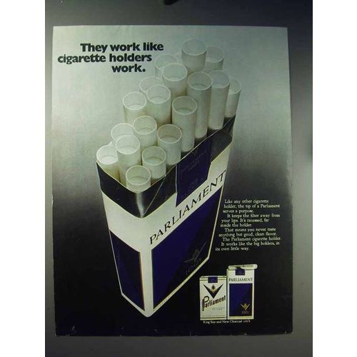 1971 Parliament Cigarettes Ad - Like Cigarette Holders