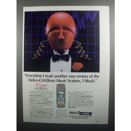 1984 Delco-GM Bose Music System Ad - Rave Review