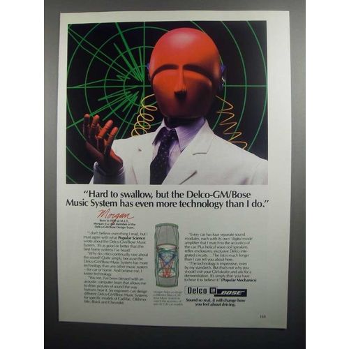 1984 Delco-GM Bose Music System Ad - Hard to Swallow