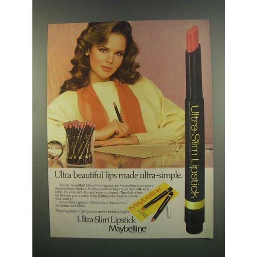 1984 Maybelline Ultra-Slim Lipstick Ad - Ultra-Simple