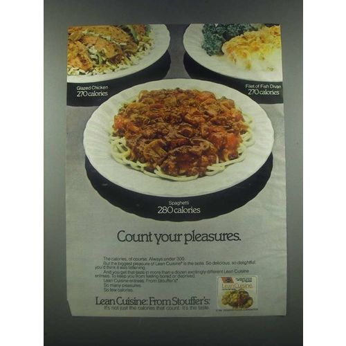 1985 Stouffer's Lean Cuisine Ad - Count Your Pleasures
