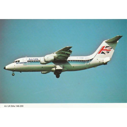 Air UK Leisure BAe 146 200 Aircraft Postcard (A21149)