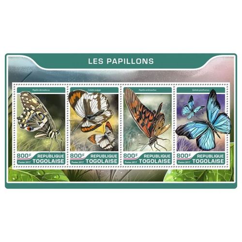 TOGO 2017 SHEET MNH BUTTERFLIES PAPILLONS SCHMETTERLINGEN FARFALLE MARIPOSAS 2