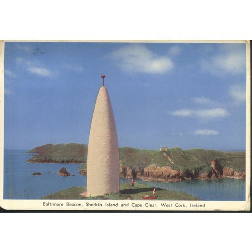 Vintage Ireland PC 1969 - Baltimore Beacon, Sherkin Island and Cape Clear