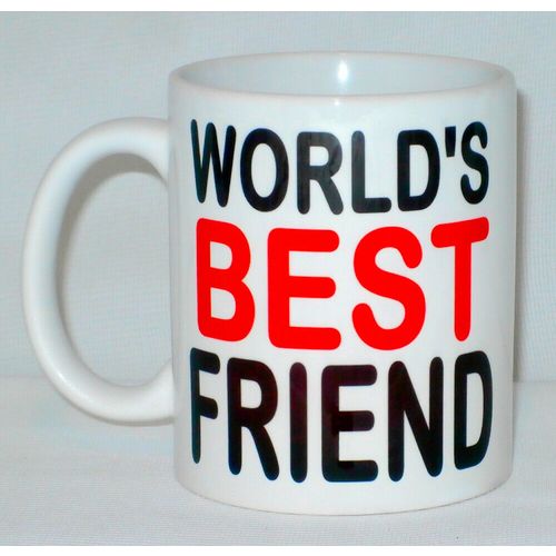 World's Best Friend Mug Can Personalise Great Office Buddy Brother Partner Gift