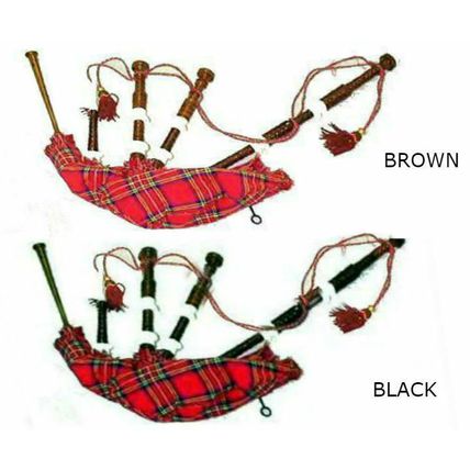 NEW IMPORTED FULL SIZE ROSEWOOD BLACK OR BROWN SCOTTISH BAGPIPES - CP MADE