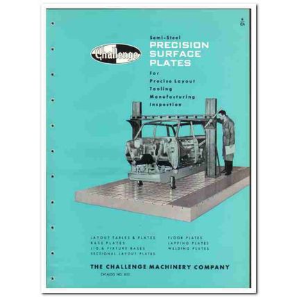 Challenge Machinery Company 1965 vintage industrial catalog plates