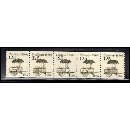2133 12.5c Pushcart Fine MNH Dry Gum PNC 1/5 X2231