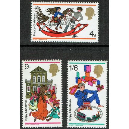 1968 Christmas set 3v SG775-777 UM