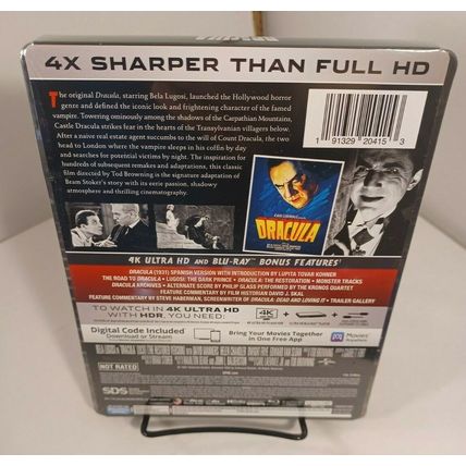 Dracula 1931 4K Collector STEELBOOK (4K+Blu-ray+Digital) NEW-Box Shipping