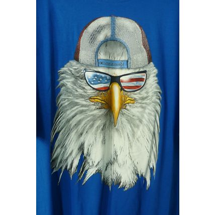 Men's Eagle Patriot Shirt 3XL Ball Cap & Flag Shades Big Man