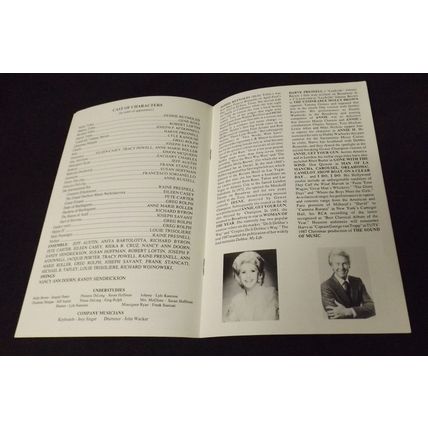 Harve Presnell Autographed Unsinkable Molly Brown Playbill 1989