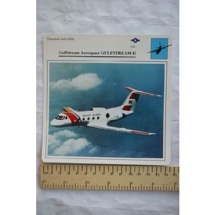 G. A. Gulfstream 1I - USA - Transport & Utility - Collectors Club Card