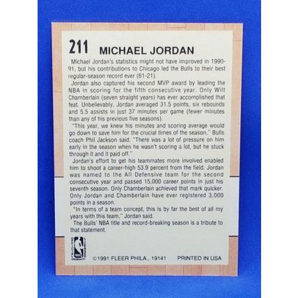 1991-92 Fleer #211 Michael Jordan AS