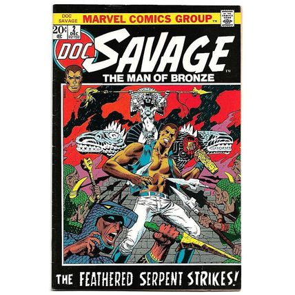 Doc Savage #2 (1972) *Marvel Comics / The Man Of Bronze / Jim Steranko Cover*