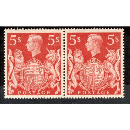 Sg477 5s Red pair P.O.Fresh Mint never hinged (G225)
