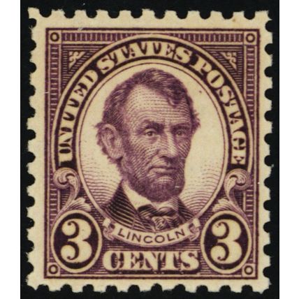 584, Mint FVF NH 3¢ Lincoln Stamp CV $60 * Stuart Katz