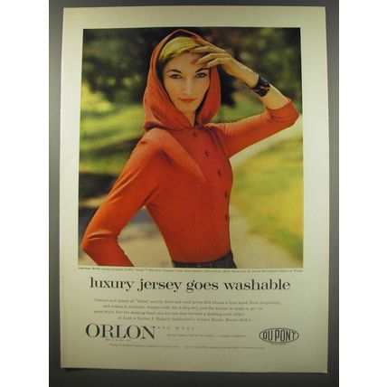 1956 Du Pont Orlon Advertisement - Halitzer Bros. Blouse