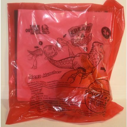 2008 Taco Bell Create-A-Saurus Mega Muncher Mint in Package