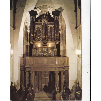 Framlingham St. Michael's Thamur Organ and Gallery Suffolk Postcard unused VGC