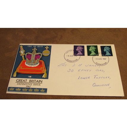 Philart 1967 GB Cover - Great Britain Definitives - Gloucester Frank