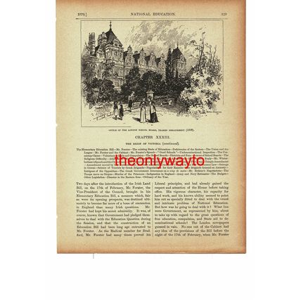 London School Board Office, Embankment, London, Book Illustration (Print), c1895