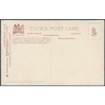 Charles I meeting His Queen in 1643, Oxford Pageant, 1907 - Tuck's Oilette PC