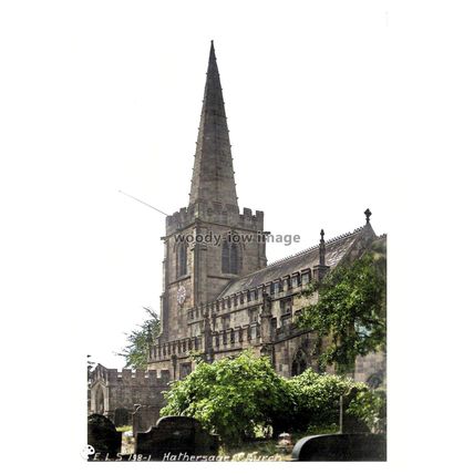 ptc7123 - Derbys'- Early St.Michael & All Angel's Church, Hathersage. print 6x4
