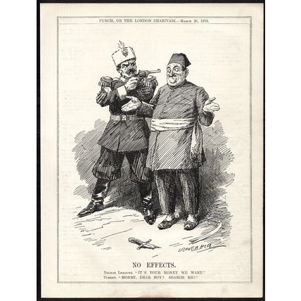 NO EFFECTS 1913 Leonard Raven-Hill - Balkan Wars PUNCH CARTOON PAGE
