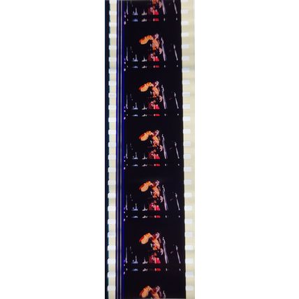 Jimi Hendrex. Pk MTP - C071s . 1 STRIP OF 5 - 35MM FILM CELLS. A very rare strip