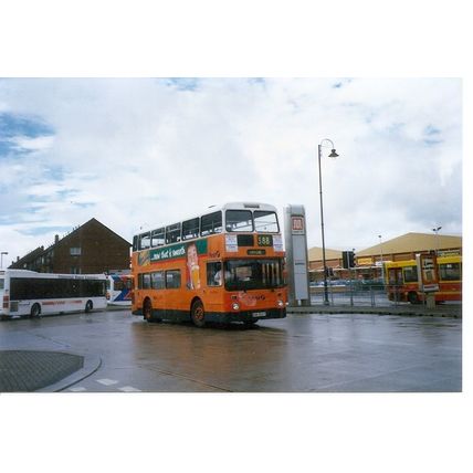 Colour Photograph of First Manchester Ltd. - ANA 602Y ex. Greater Man'er. P.T.E.