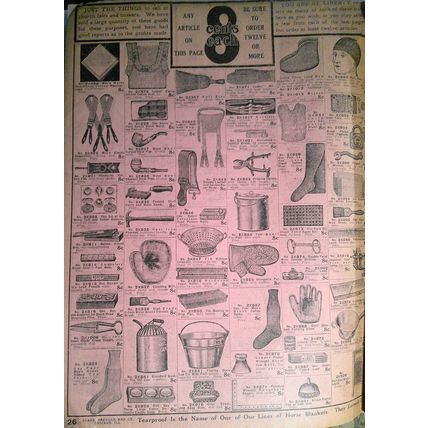 10 pages of household bargains from Sears, Roebuck & Co Retail Catalog 1905