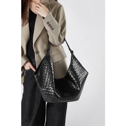 Genuine Leather Women Handbags Black
