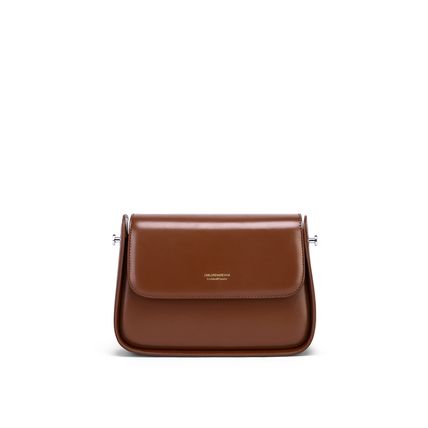 Women's Genuine Leather Saddle Bag Brown