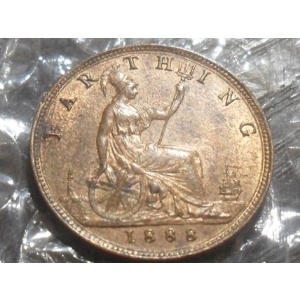 1888 Victoria farthing.