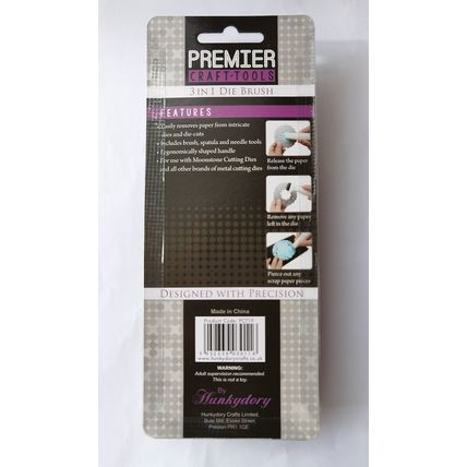Hunkydory Premier Craft Tools 3 In 1 Die Brush for die cutting.