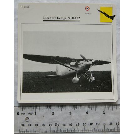 Nieuport-Delage Ni-D.122 - France - Fighter - Collectors Club Card