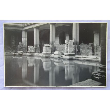 vintage postcard Great Roman Bath, Bath