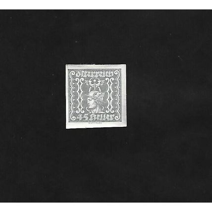 AUSTRIA STAMP - 45 HELLER - IMPERF. #AUS/EU/36