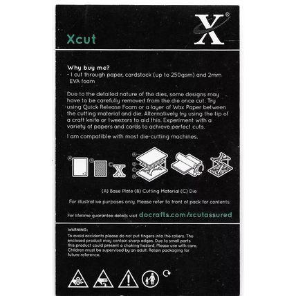 Xcut. Floral Topper Die. Die Cutting Cardmaking Scrapbooking Crafts