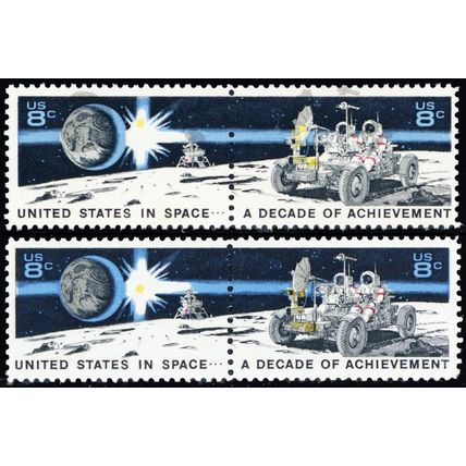 1435a, MNH 8¢ Black & Yellow Colors Shifted Up Freak Error - Stuart Katz