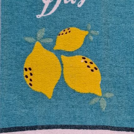 MADE FOR SUNNY DAYS Kitchen TOWELS & Glass CUTTING BOARD NEW Home Collection