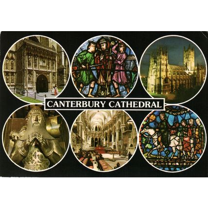 Postcards Canterbury Cathedral multiviews. Unposted. Job lot