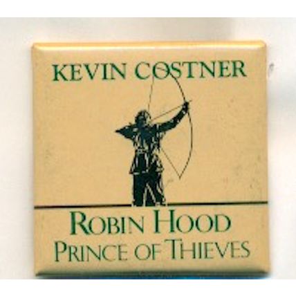 1991 ROBIN HOOD: PRINCE OF THIEVES original promo pinback button