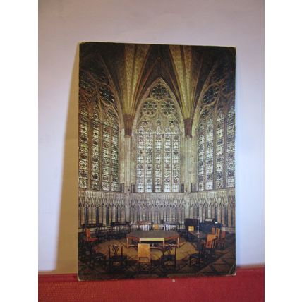THE CHAPTER HOUSE, YORK MINSTER, unused postcard by J Arthur Dixon =