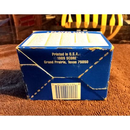 Score 1989 Baseball Cards open Box Rookie & Traded 110 Card Set No Trivia Cards