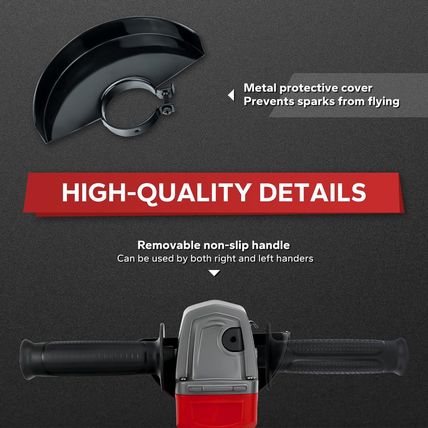Cordless Angle Grinder for Milwaukee 18V Batteries,7000Rpm Brushless Electric Gr